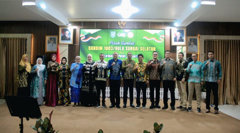 Pisah Sambut Dandim 1003/ Hulu Sungai Selatan serta Ketua Persit Kartika Chandra Kirana Cabang XXVI Dim 1003 Korcab Rem 101 PD XXII/Tambun Bungai